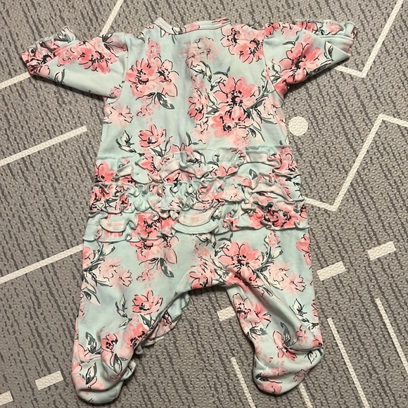 Little me ruffle footie- NB - Picture 4 of 4